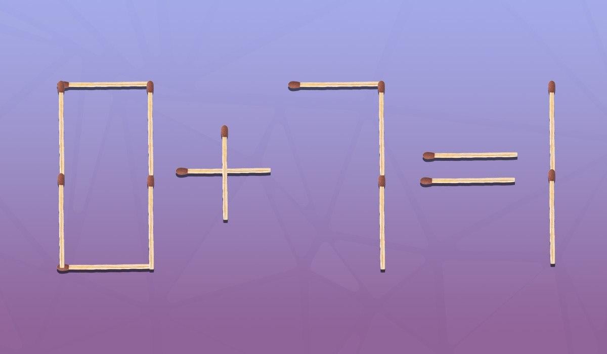 Devi spostare un fiammifero per correggere l'uglianza: un rapido test del QI