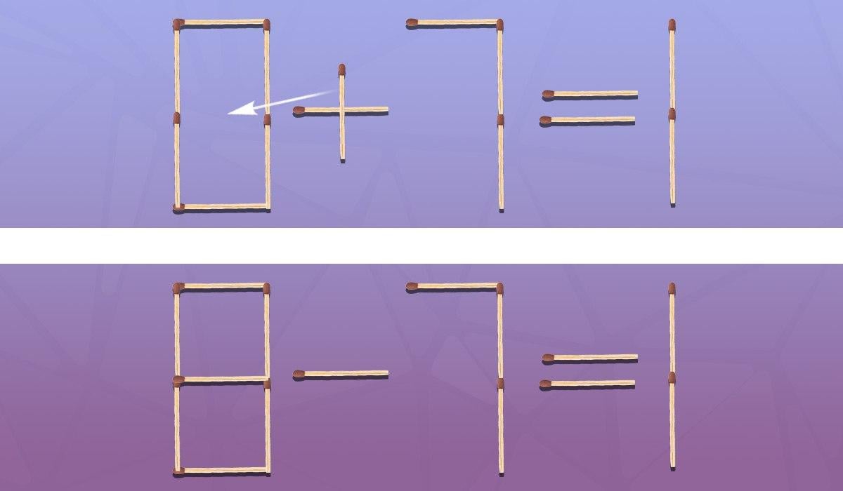 Bisogna spostare un fiammifero per correggere l'uglianza: un veloce test del QI