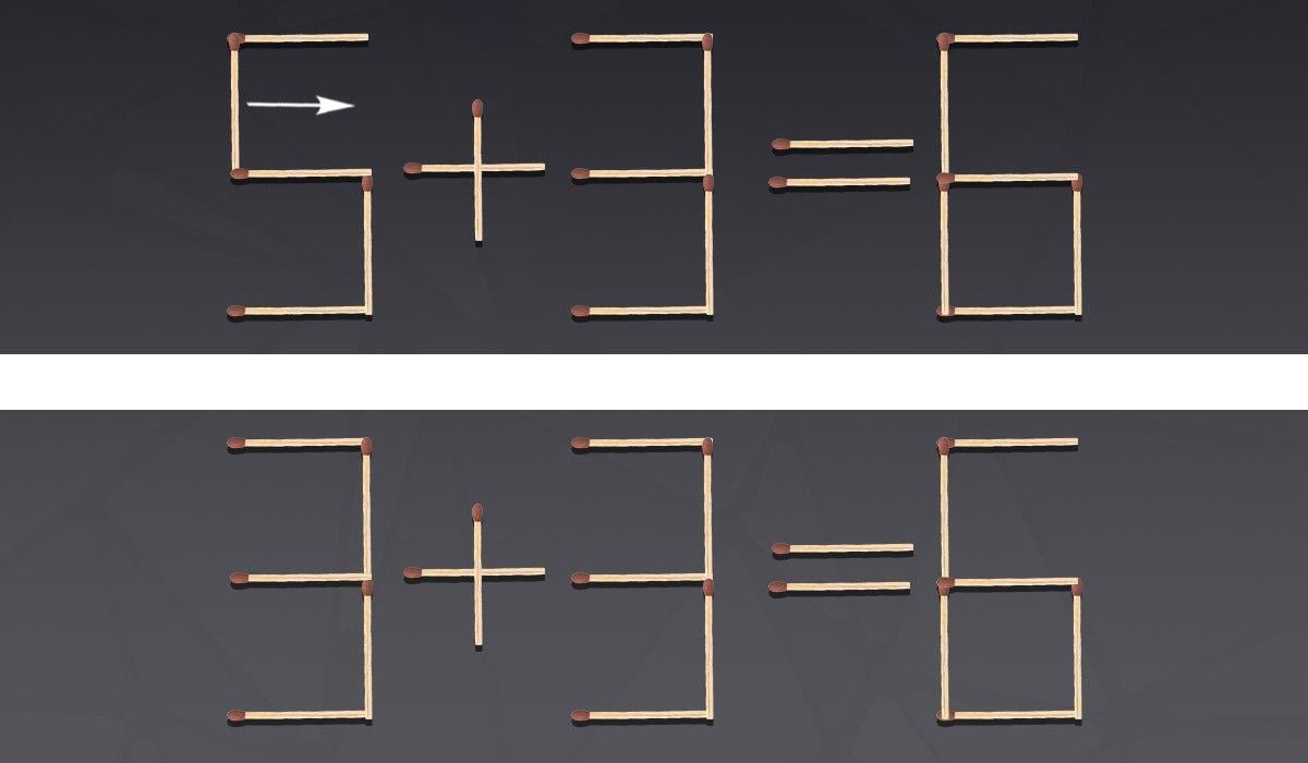 Enigma molto difficile: bisogna spostare un solo fiammifero