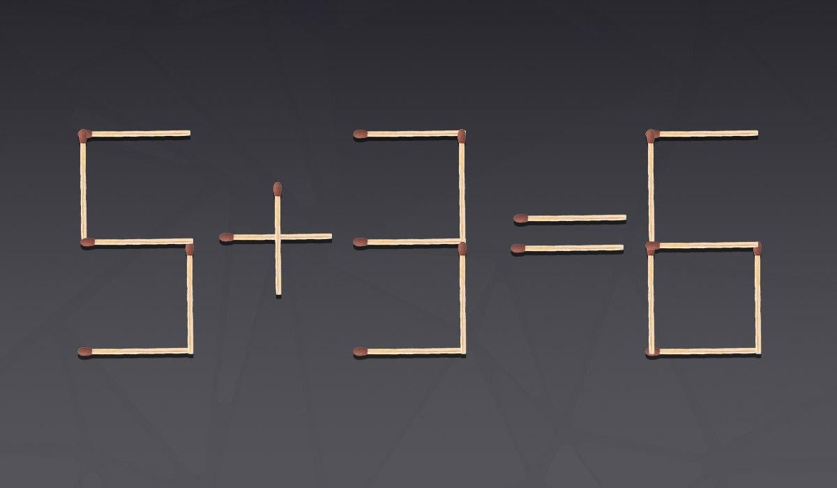 Un rompicapo molto difficile: devi spostare solo un fiammifero