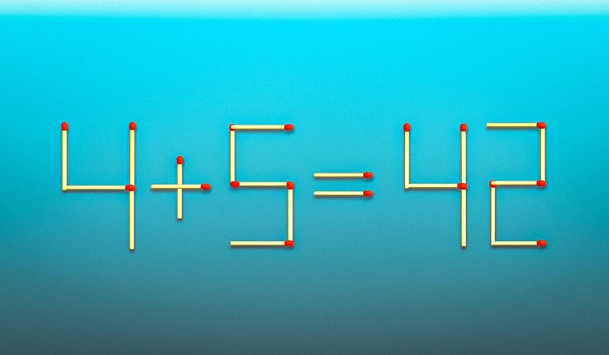 Trascina 2 fiammiferi e l'uglianza diventa corretta: un rapido test del QI