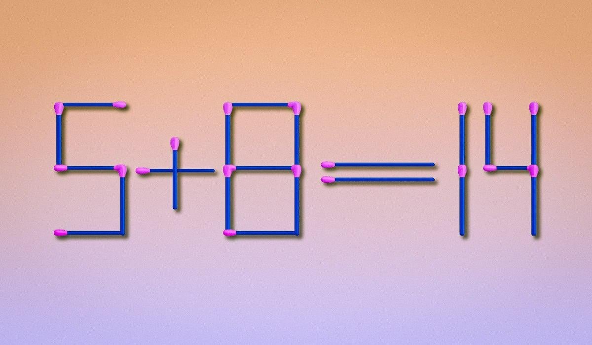 Dove è necessario aggiungere un fiammifero per rendere giusta l'uglianza: un semplice test del QI