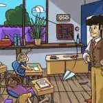 L'insegnante ha perso un oggetto importante, devi trovarlo in 7