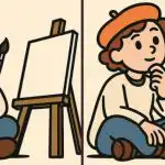 Test del QI: dovete trovare 3 differenze in un'immagine di un artista con una tela in 79 secondi. Test del QI: dovete trovare 3 differenze in un'immagine di