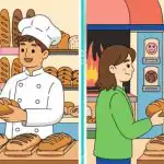 Test del QI: trovare le 3 differenze nell'immagine del panettiere